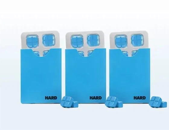 Three HARD Rx sleeve packs